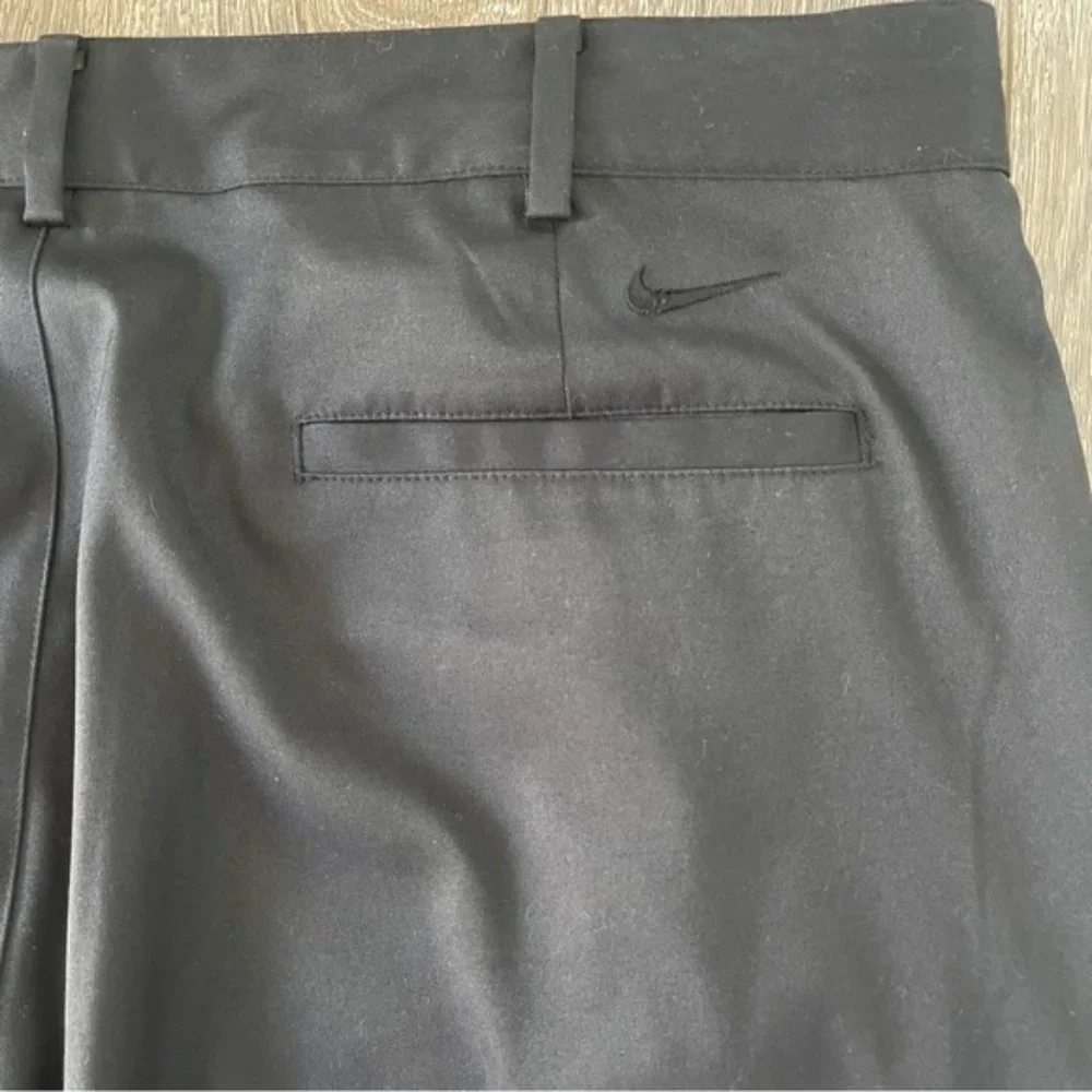 NIKE Golf Dri-Fit Men's Black Pants Flat Front Pockets Size 36x32 - Picture 3 of 7